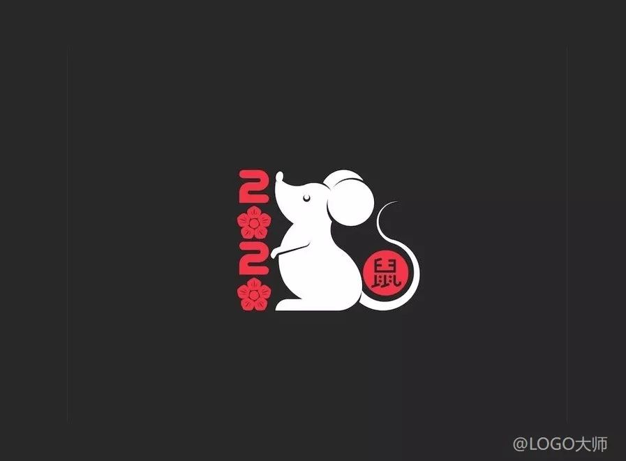 老鼠造型的logo设计方案