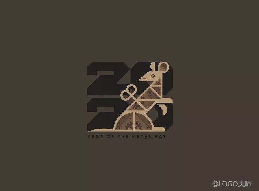 老鼠造型的logo设计方案