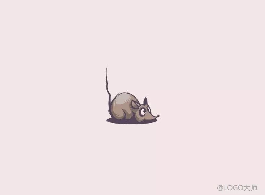 老鼠造型的logo设计方案