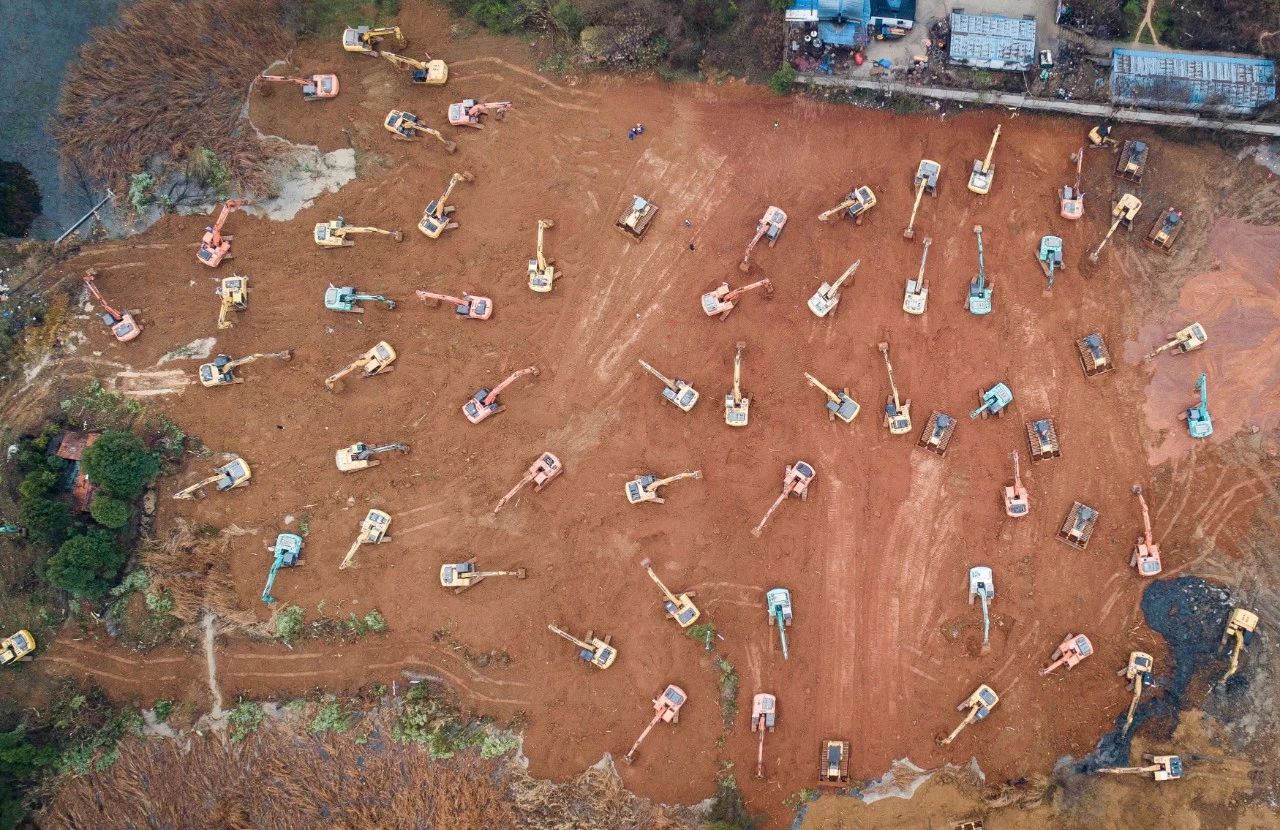 火神山医院建设工地