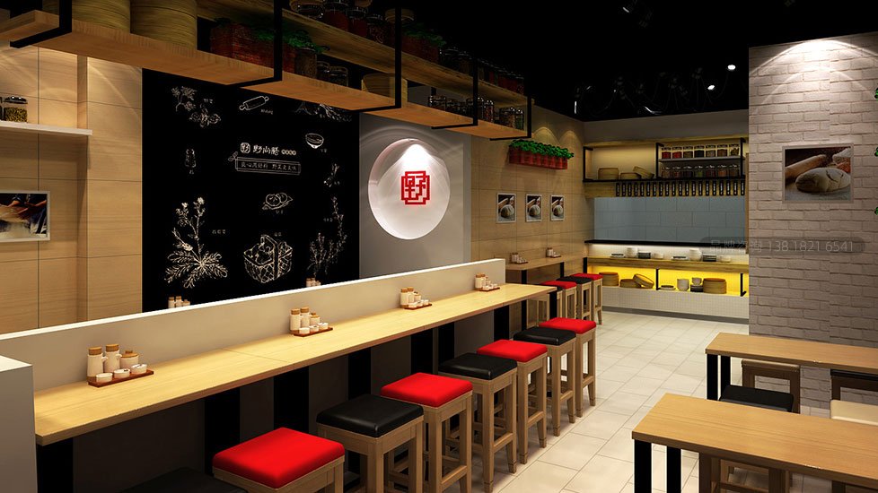 餐饮连锁店品牌SI空间策划